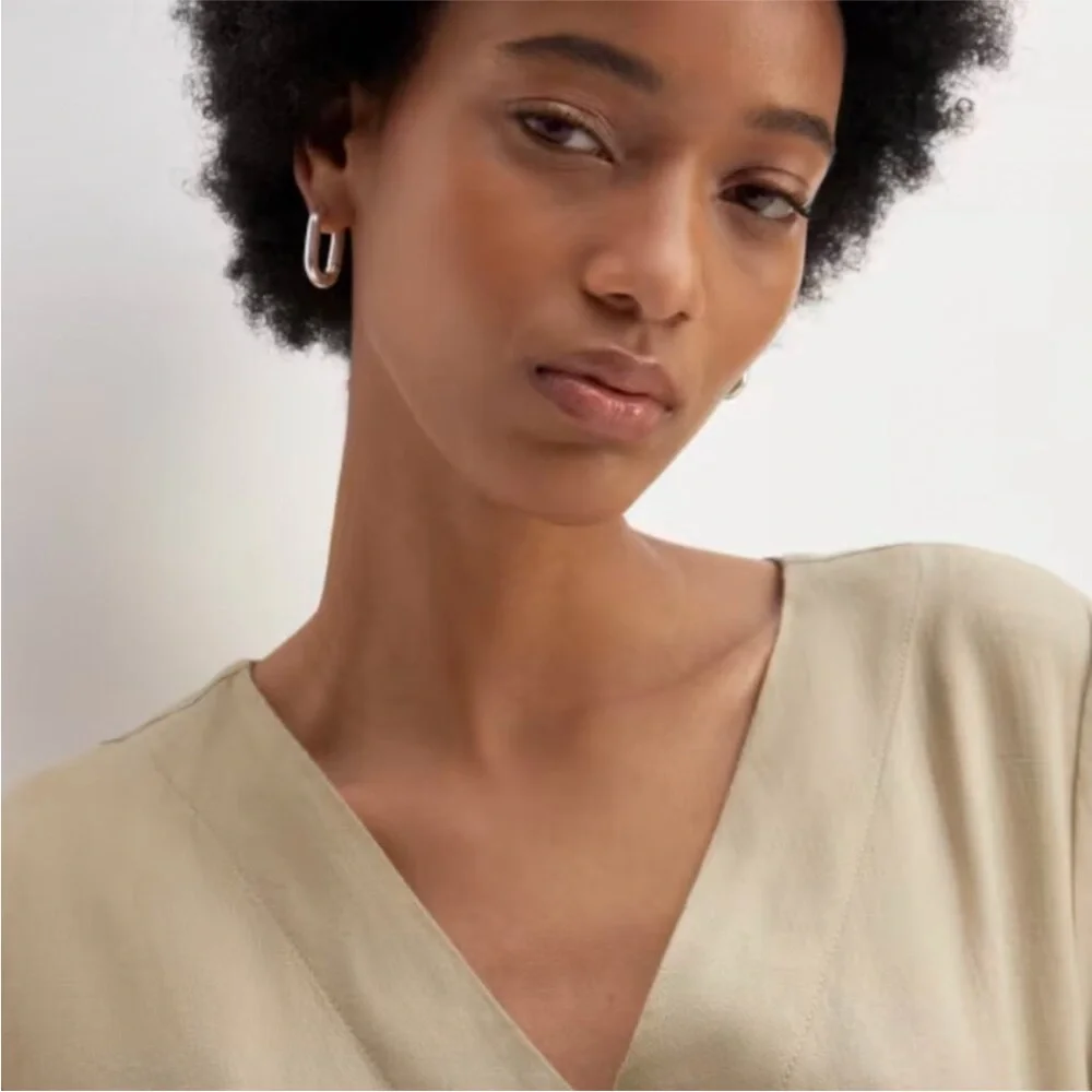 NWT New Everlane Linen Jumpsuit in Khaki size 6